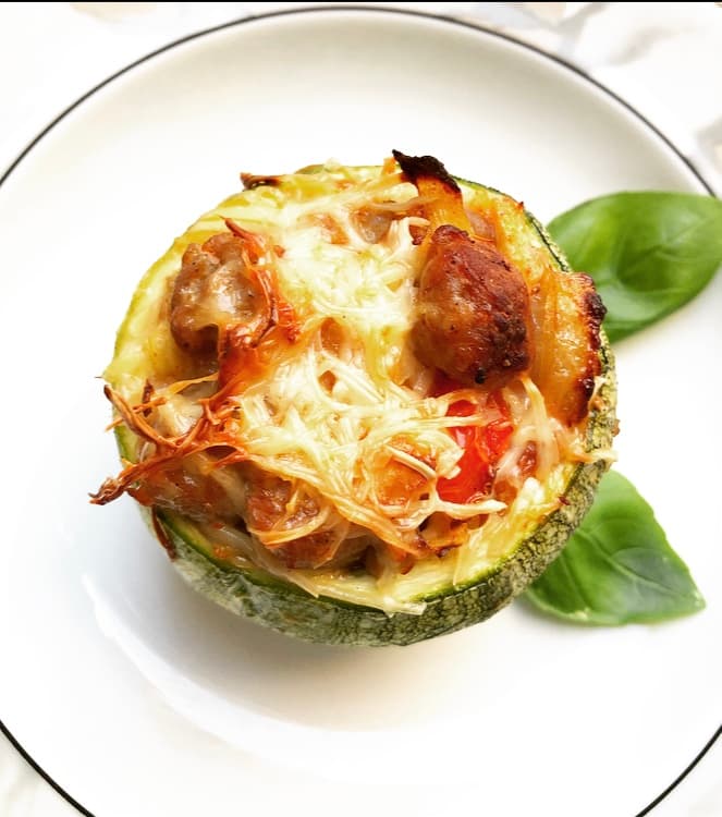 Courgette ronde farcie