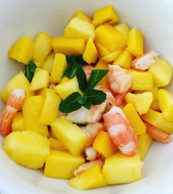 Tartare de crevette et&nbsp;mangue