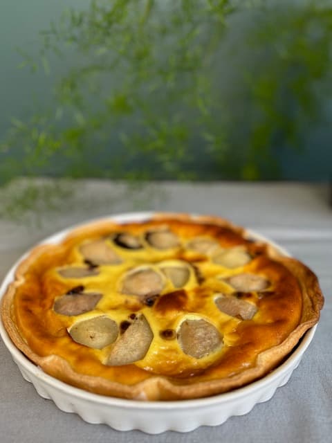 Tarte aux poires au&nbsp;chocolat