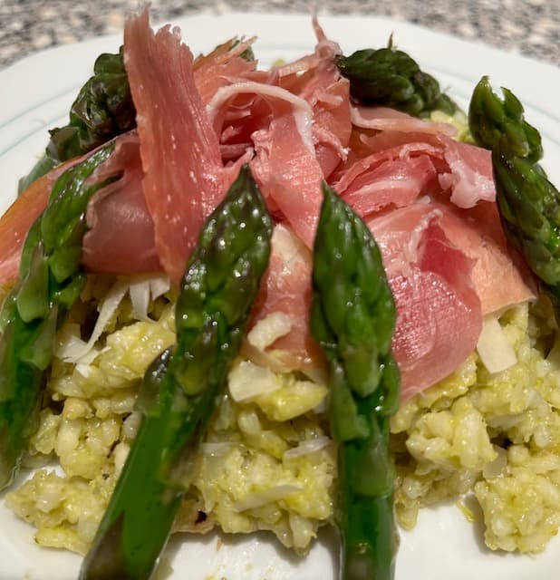 Risotto aux asperges&nbsp;vertes