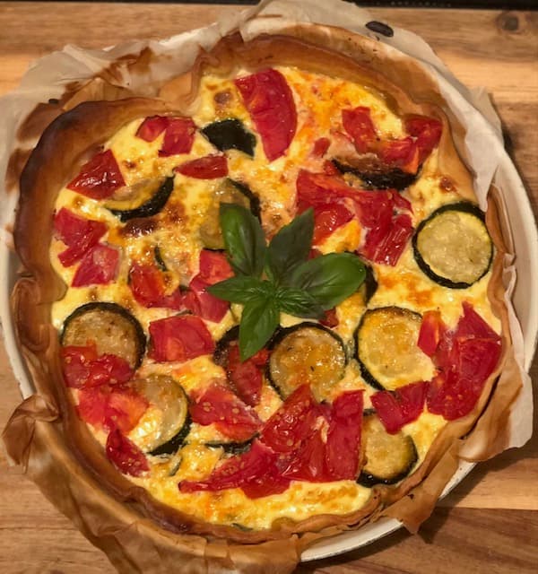 Tarte courgette et fromage de chèvre