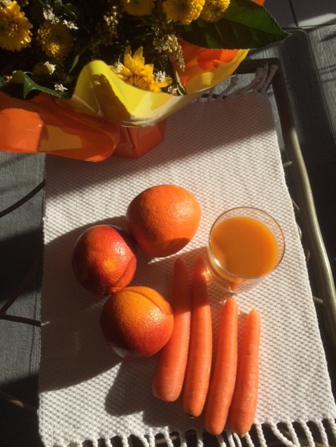 Jus d'orange et carotte